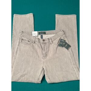 NWT LRL Lauren Jeans Co Women's 10P
Classic Straight Slimming Gray Jeans